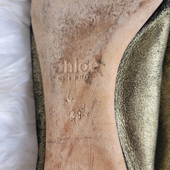 Chloe Lauren Scalloped Ballet Flats 39 - Picture 9 of 10